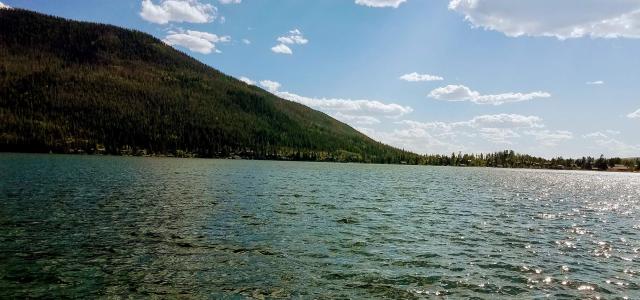 Mountain and lake